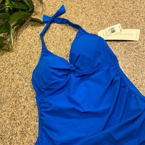 NWT Profile By Gottex Royal Blue Swim Tankini Top 8